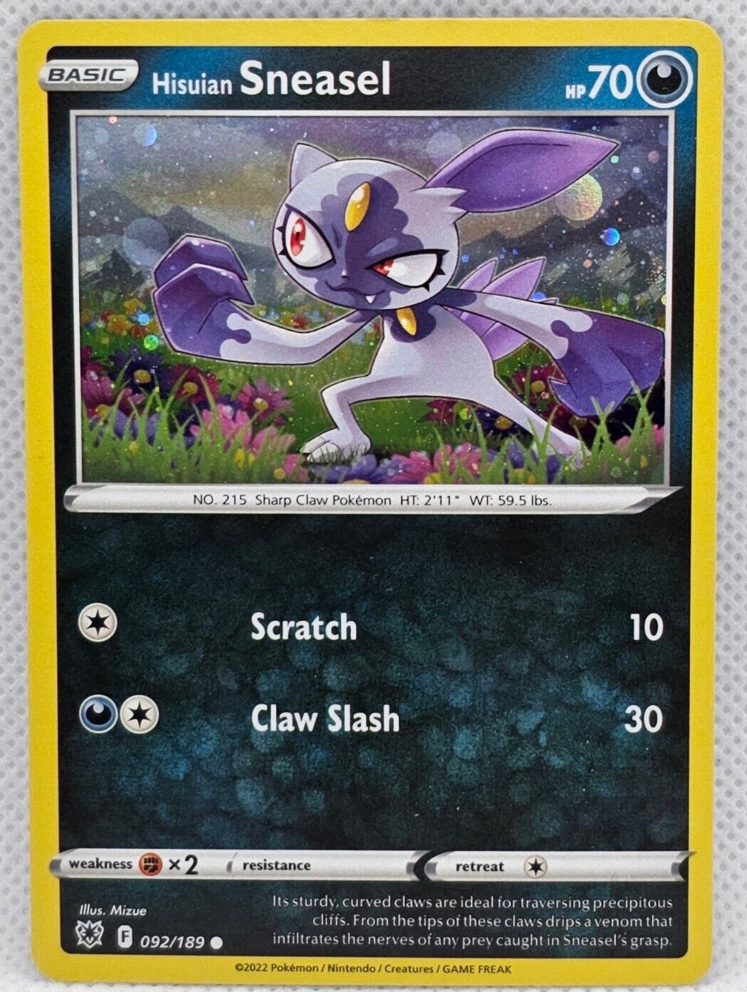 Hisuian Sneasel - 092/189 - Cosmos Holo Promo
